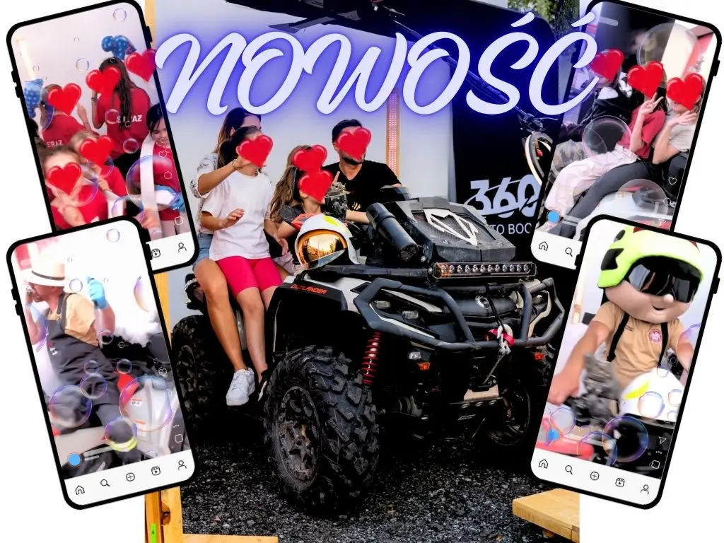 Fotobudka 360 Overhead Łódź – spektakularne nagrania video booth z ramieniem górnym